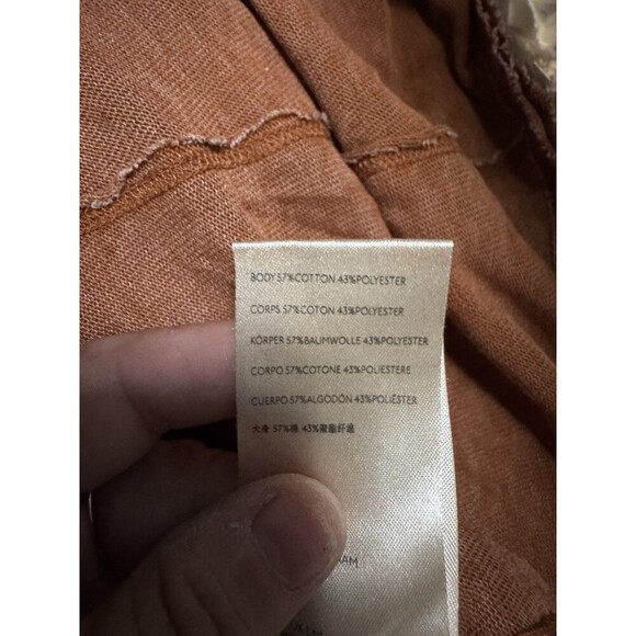 NEW Free People Women’s M Brown Sammie V-Neck Short Sleeve Tunic Top HOBO NWT - Picture 2 of 8